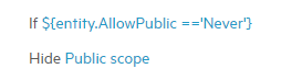 Graphioc of business rule to disable