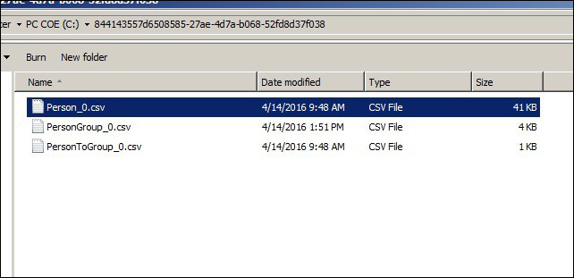 Screenshot showing downloaded files list