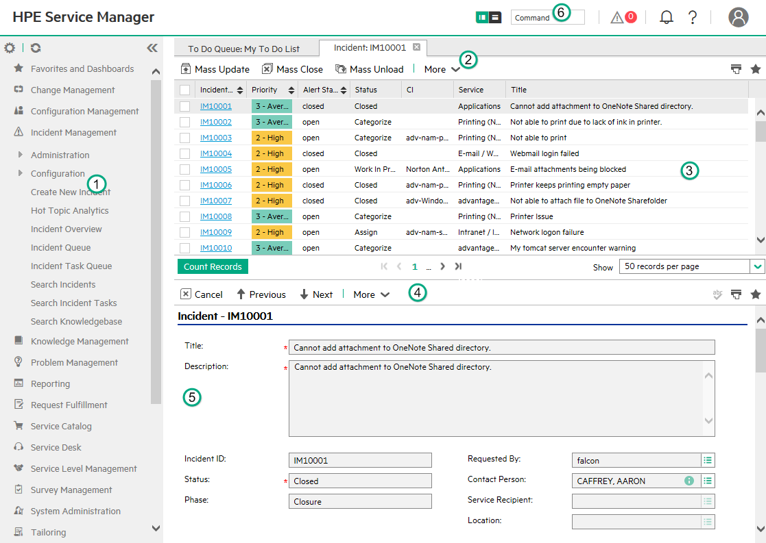 Web User Interface component