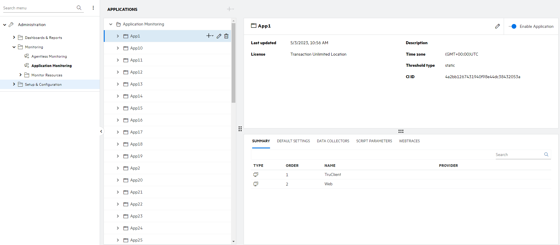 Synchronize Application Monitoring with APM Operations Bridge