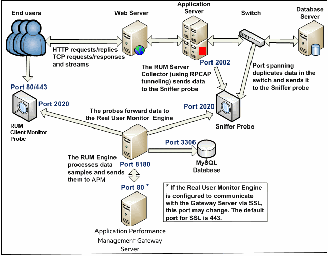 Ports Used by RUM Real User Monitor