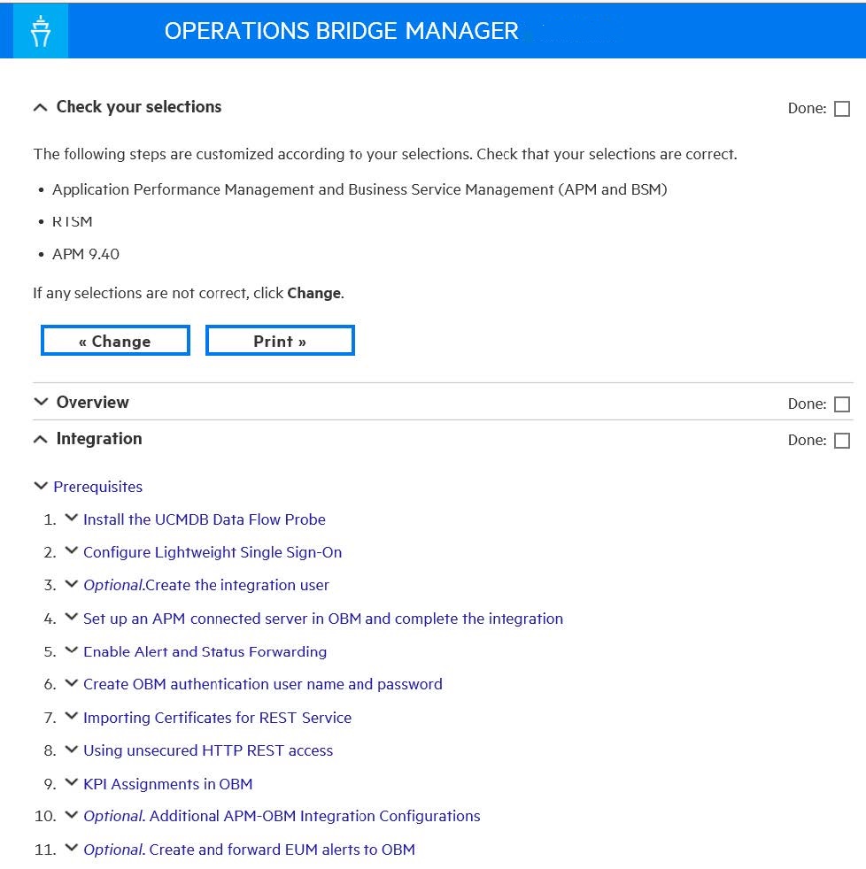 Integrate containerized OpsBridge suite with APM 9.50 Operations