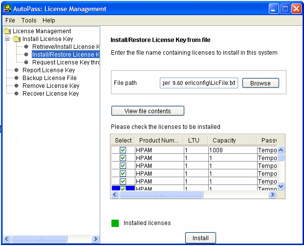 Asset Manager 9 71 Installing License Keys